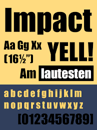 Impact PPT Font